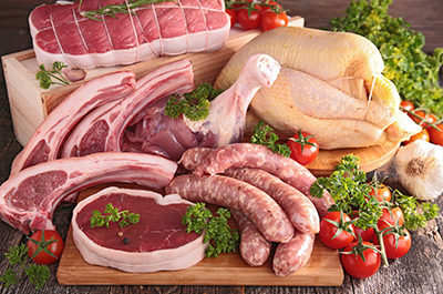 Fleisch und Ernährung: Verschiedene Fleisch und Wurstarten